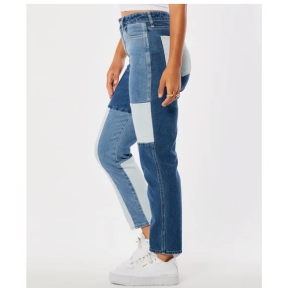 HOLLISTER Patchwork Mom Jeans ➡️ 27 - Picture 7 of 15